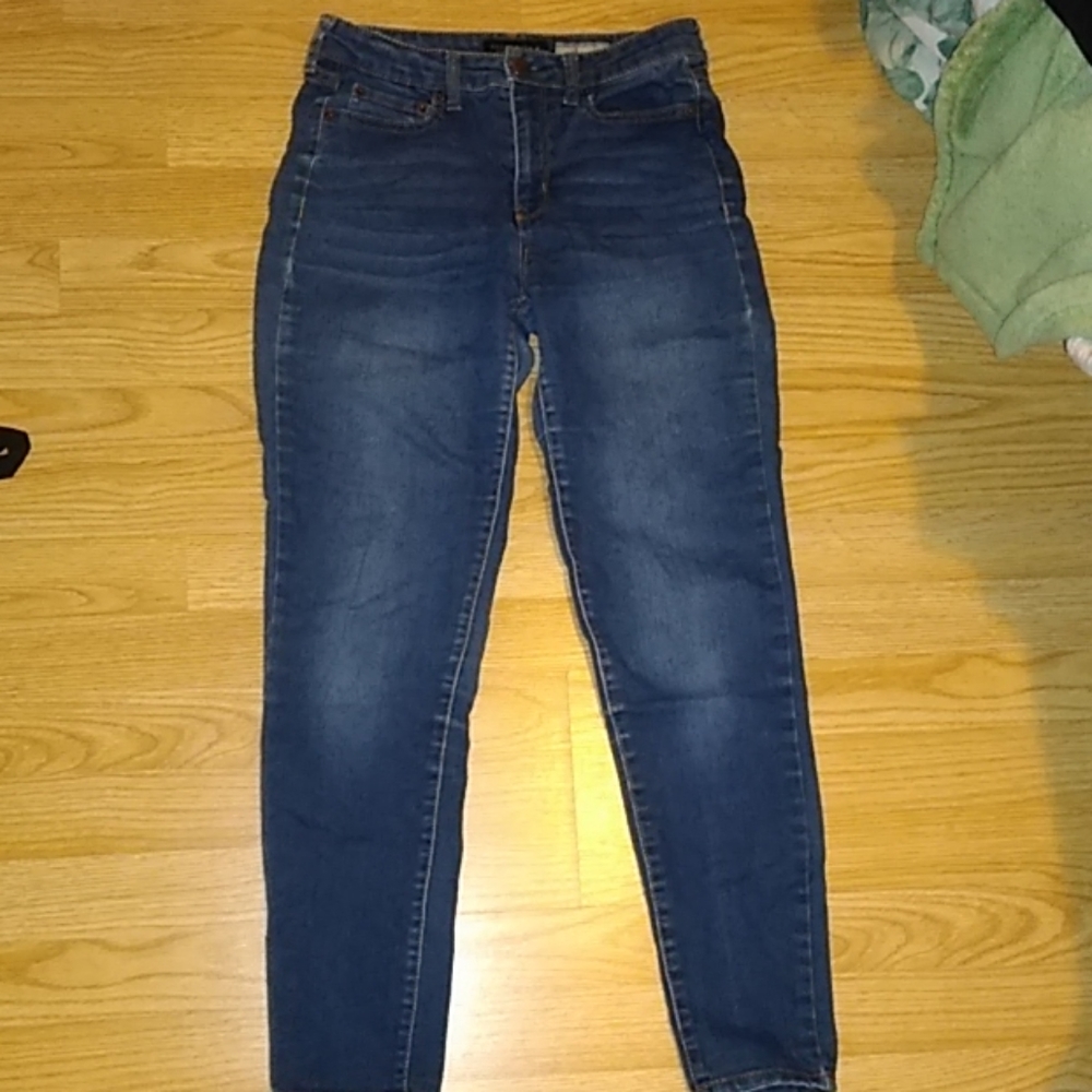 Dark was high waisted jeggings